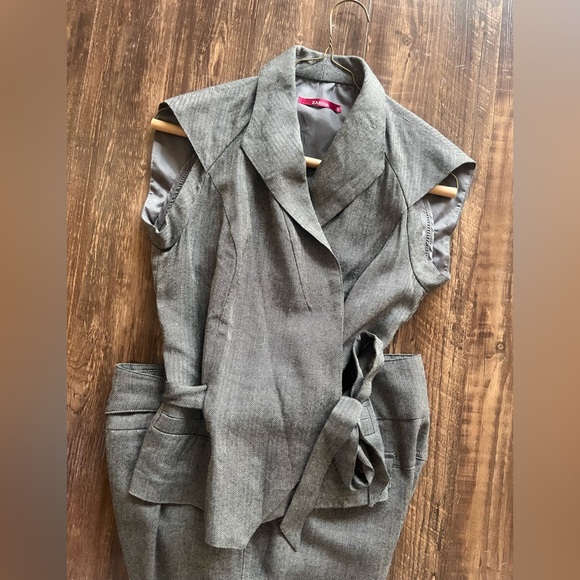 zarina Pants - Zarina 2-Piece Sleeveless Wrap Vest and Trousers